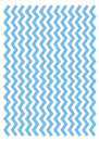 Printed Wafer Paper - Chevron Pastel Blue